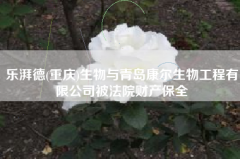 乐湃德(重庆)生物与青岛康尔生物工程有限公司被法院工业保全